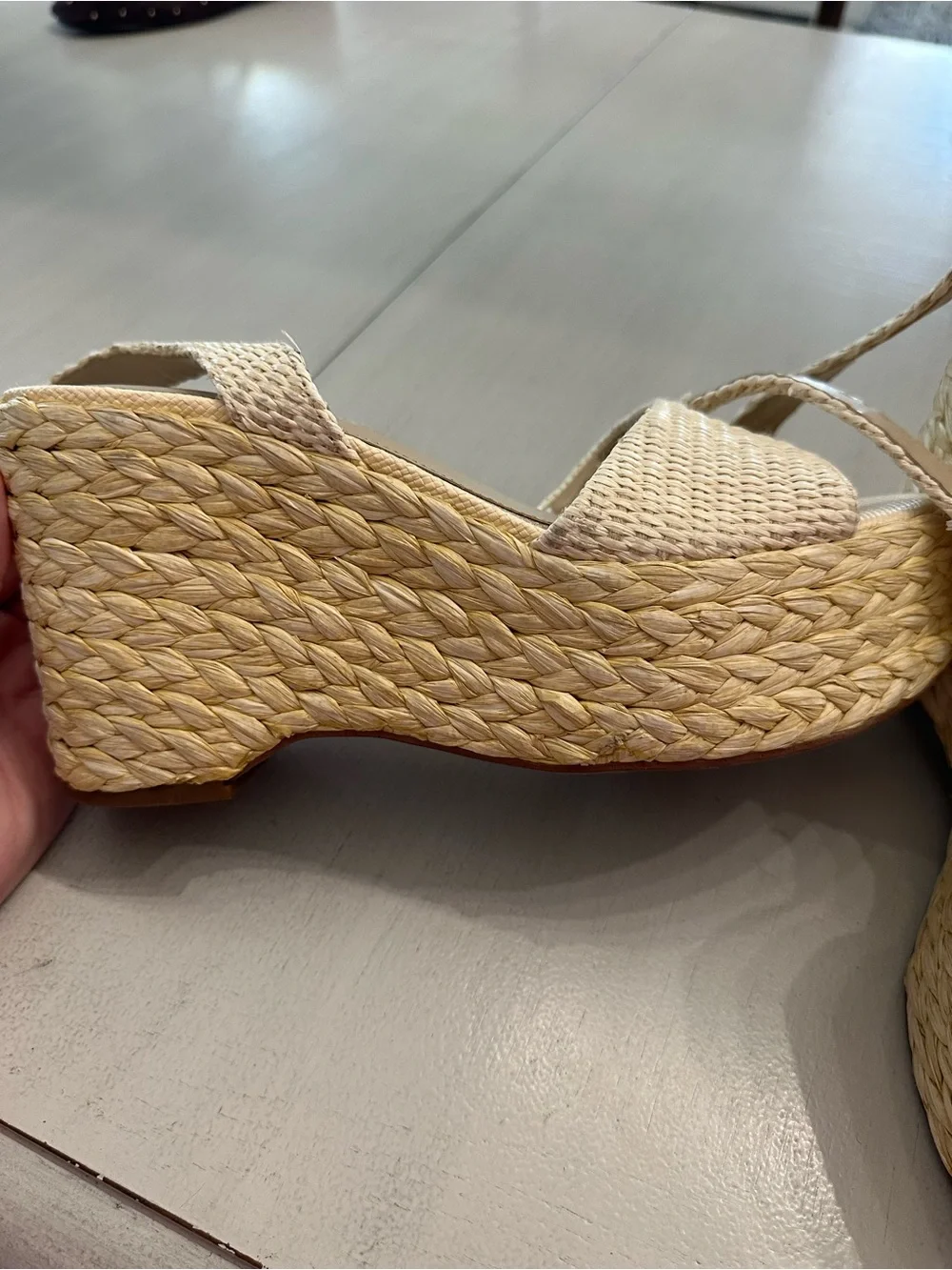 Sam Edelman April Platform Ankle Strap Sandals Sz 9 GUC- Like New